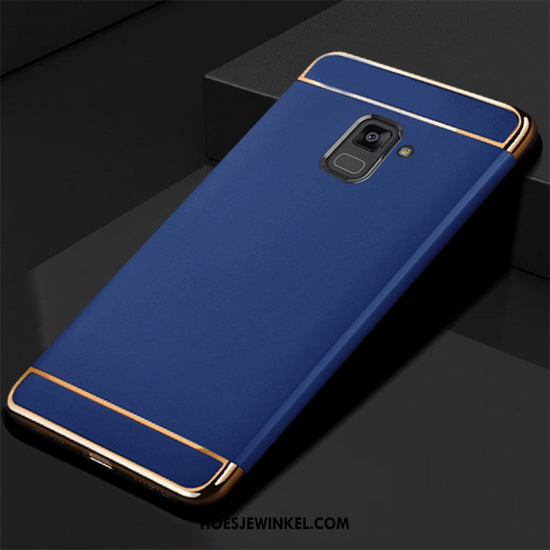 Samsung Galaxy A8 2018 Hoesje Anti-fall Mobiele Telefoon Ster, Samsung Galaxy A8 2018 Hoesje Goud Schrobben