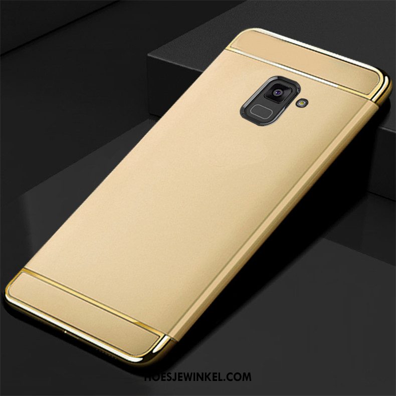 Samsung Galaxy A8 2018 Hoesje Anti-fall Mobiele Telefoon Ster, Samsung Galaxy A8 2018 Hoesje Goud Schrobben