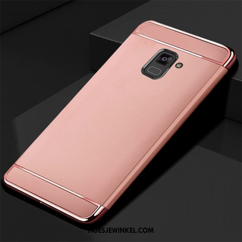 Samsung Galaxy A8 2018 Hoesje Anti-fall Mobiele Telefoon Ster, Samsung Galaxy A8 2018 Hoesje Goud Schrobben