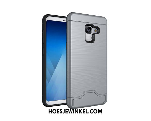 Samsung Galaxy A8 2018 Hoesje Bescherming Fluo Ster, Samsung Galaxy A8 2018 Hoesje Groen Hoes