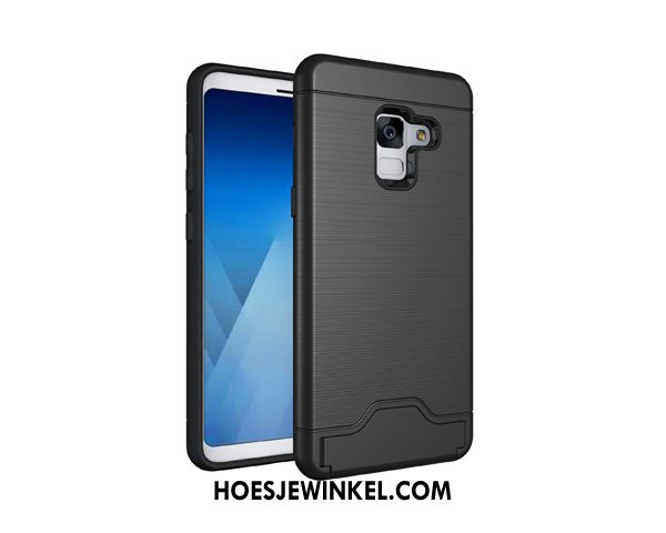 Samsung Galaxy A8 2018 Hoesje Bescherming Fluo Ster, Samsung Galaxy A8 2018 Hoesje Groen Hoes