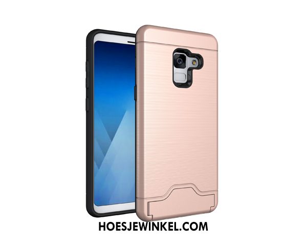 Samsung Galaxy A8 2018 Hoesje Bescherming Fluo Ster, Samsung Galaxy A8 2018 Hoesje Groen Hoes