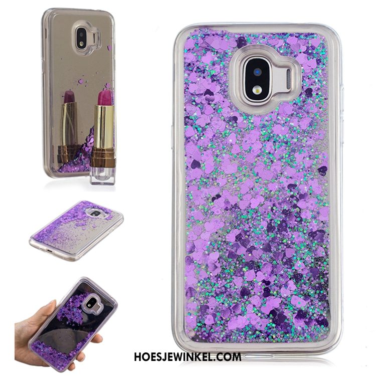 Samsung Galaxy A8 2018 Hoesje Hoes Drijfzand Trend, Samsung Galaxy A8 2018 Hoesje Goud Bescherming
