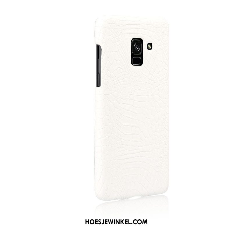 Samsung Galaxy A8 2018 Hoesje Kwaliteit Roze Hard, Samsung Galaxy A8 2018 Hoesje Leer Hoes