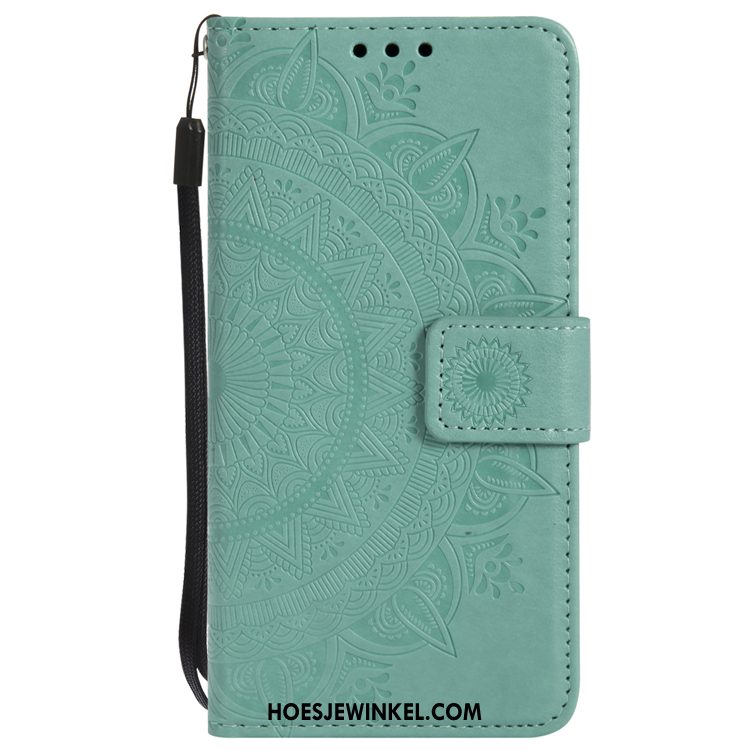 Samsung Galaxy A8 2018 Hoesje Leren Etui Anti-fall Zacht, Samsung Galaxy A8 2018 Hoesje Clamshell Mobiele Telefoon