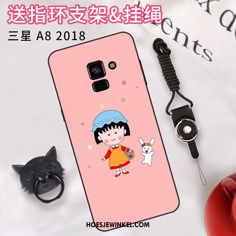 Samsung Galaxy A8 2018 Hoesje Mobiele Telefoon Roze Hoes, Samsung Galaxy A8 2018 Hoesje Eenvoudige Bescherming