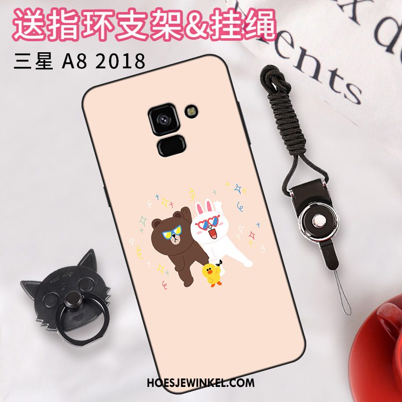 Samsung Galaxy A8 2018 Hoesje Mobiele Telefoon Roze Hoes, Samsung Galaxy A8 2018 Hoesje Eenvoudige Bescherming