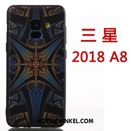 Samsung Galaxy A8 2018 Hoesje Scheppend Persoonlijk Ster, Samsung Galaxy A8 2018 Hoesje Spotprent Bescherming