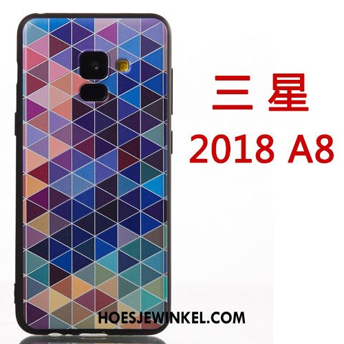 Samsung Galaxy A8 2018 Hoesje Scheppend Persoonlijk Ster, Samsung Galaxy A8 2018 Hoesje Spotprent Bescherming