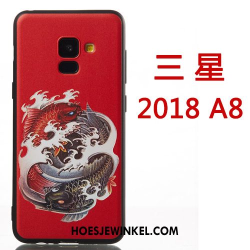 Samsung Galaxy A8 2018 Hoesje Scheppend Persoonlijk Ster, Samsung Galaxy A8 2018 Hoesje Spotprent Bescherming