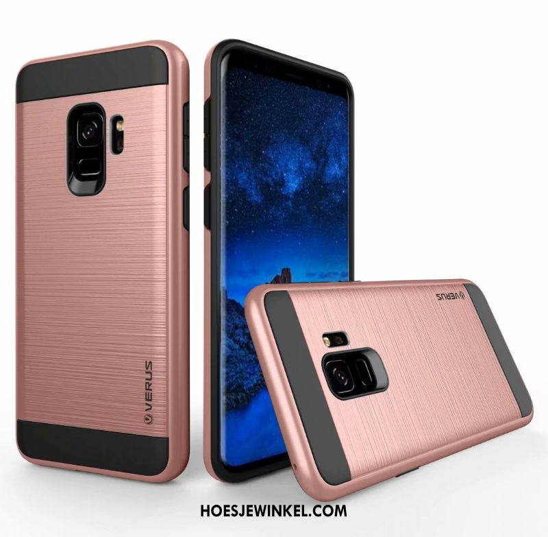 Samsung Galaxy A8 2018 Hoesje Ster Bescherming Hoes, Samsung Galaxy A8 2018 Hoesje Zijde Groen