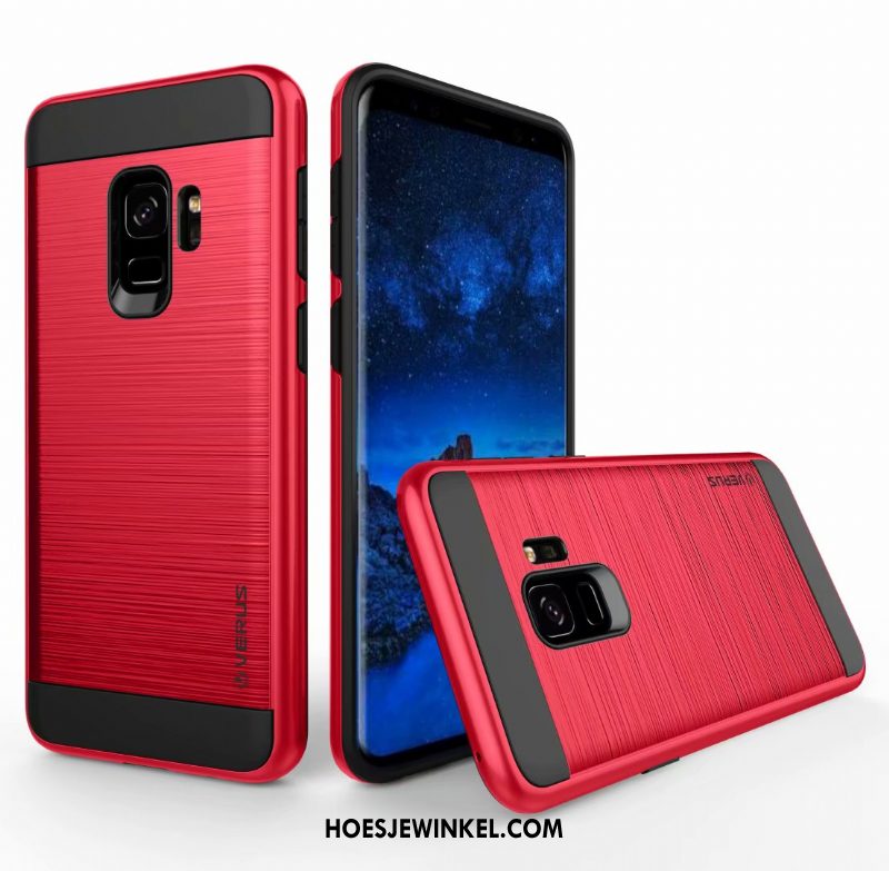 Samsung Galaxy A8 2018 Hoesje Ster Bescherming Hoes, Samsung Galaxy A8 2018 Hoesje Zijde Groen