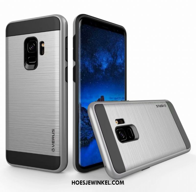 Samsung Galaxy A8 2018 Hoesje Ster Bescherming Hoes, Samsung Galaxy A8 2018 Hoesje Zijde Groen