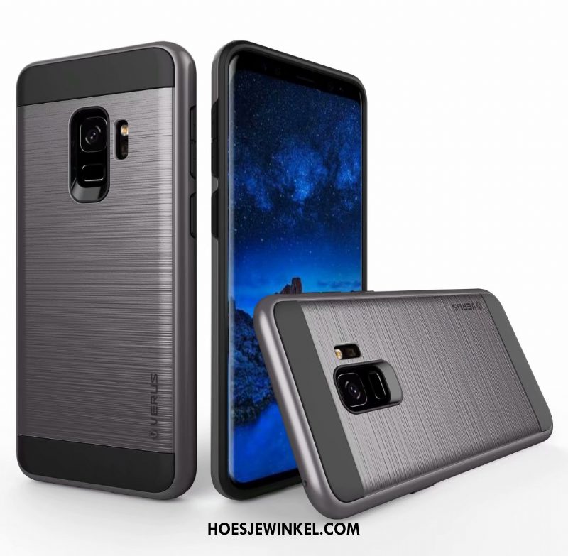 Samsung Galaxy A8 2018 Hoesje Ster Bescherming Hoes, Samsung Galaxy A8 2018 Hoesje Zijde Groen