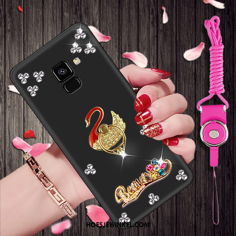 Samsung Galaxy A8 2018 Hoesje Zacht Schrobben Spotprent, Samsung Galaxy A8 2018 Hoesje Hoes Met Strass