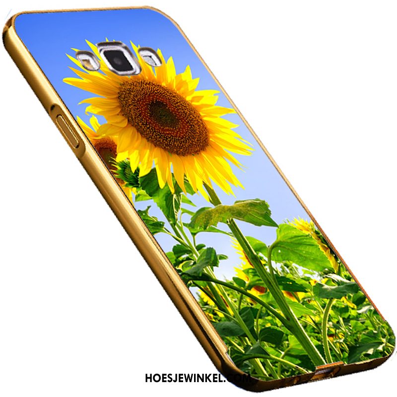 Samsung Galaxy A8 Hoesje All Inclusive Spiegel Omlijsting, Samsung Galaxy A8 Hoesje Blauw Driedimensionaal