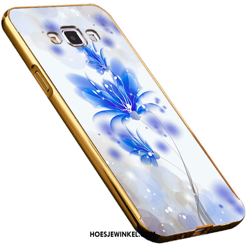 Samsung Galaxy A8 Hoesje All Inclusive Spiegel Omlijsting, Samsung Galaxy A8 Hoesje Blauw Driedimensionaal