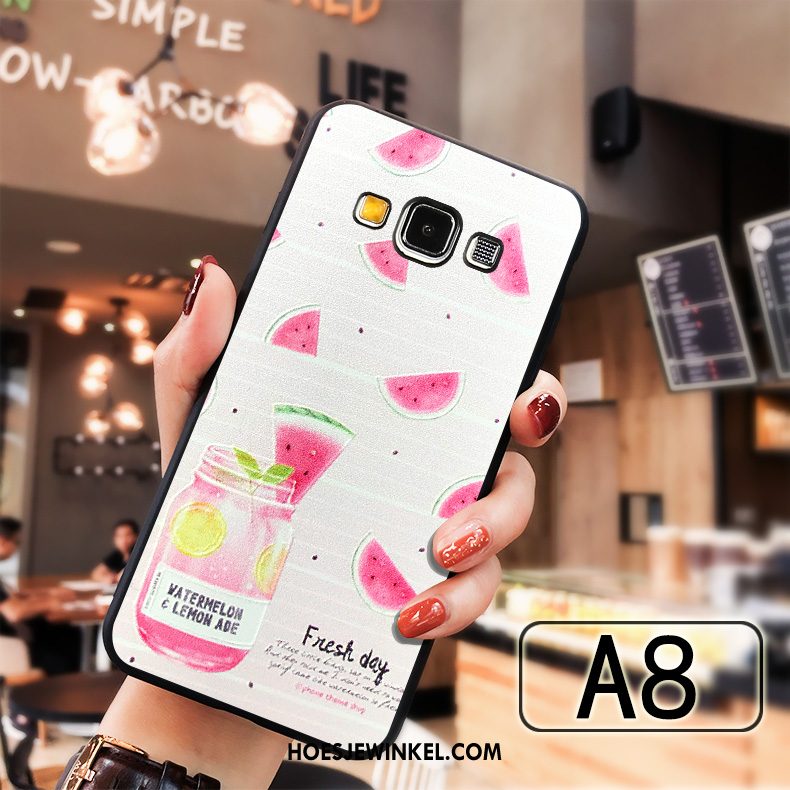 Samsung Galaxy A8 Hoesje Anti-fall Mobiele Telefoon Roze, Samsung Galaxy A8 Hoesje All Inclusive Siliconen