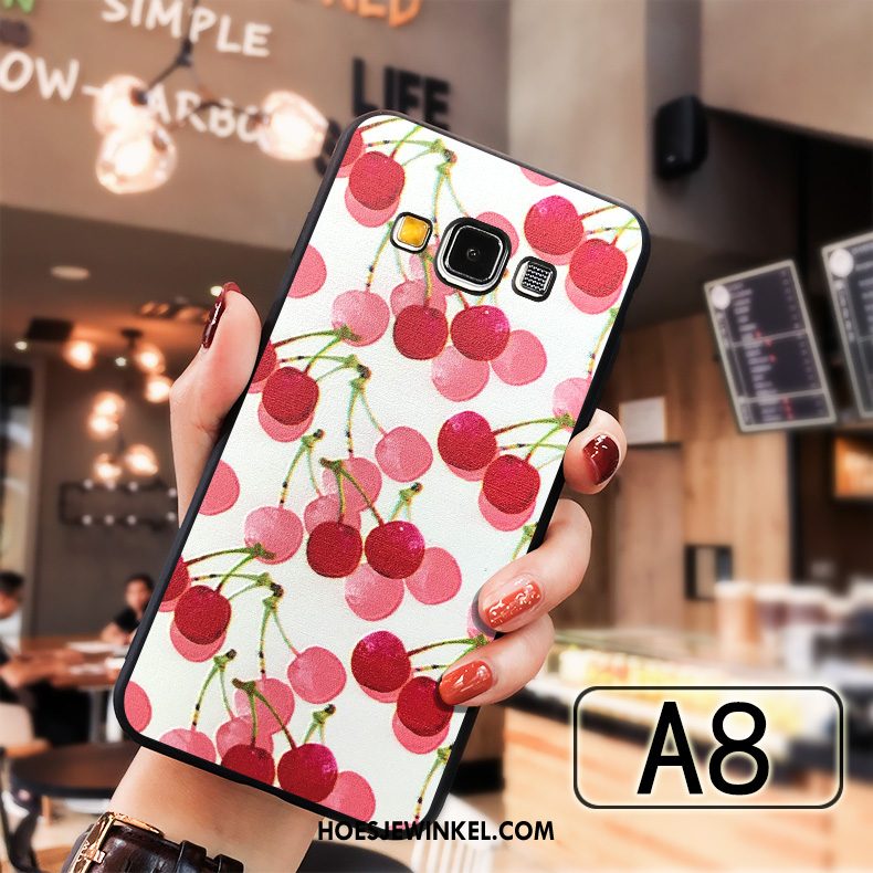 Samsung Galaxy A8 Hoesje Anti-fall Mobiele Telefoon Roze, Samsung Galaxy A8 Hoesje All Inclusive Siliconen