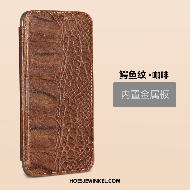 Samsung Galaxy A8 Hoesje Bescherming Folio Rood, Samsung Galaxy A8 Hoesje Leren Etui Bedrijf