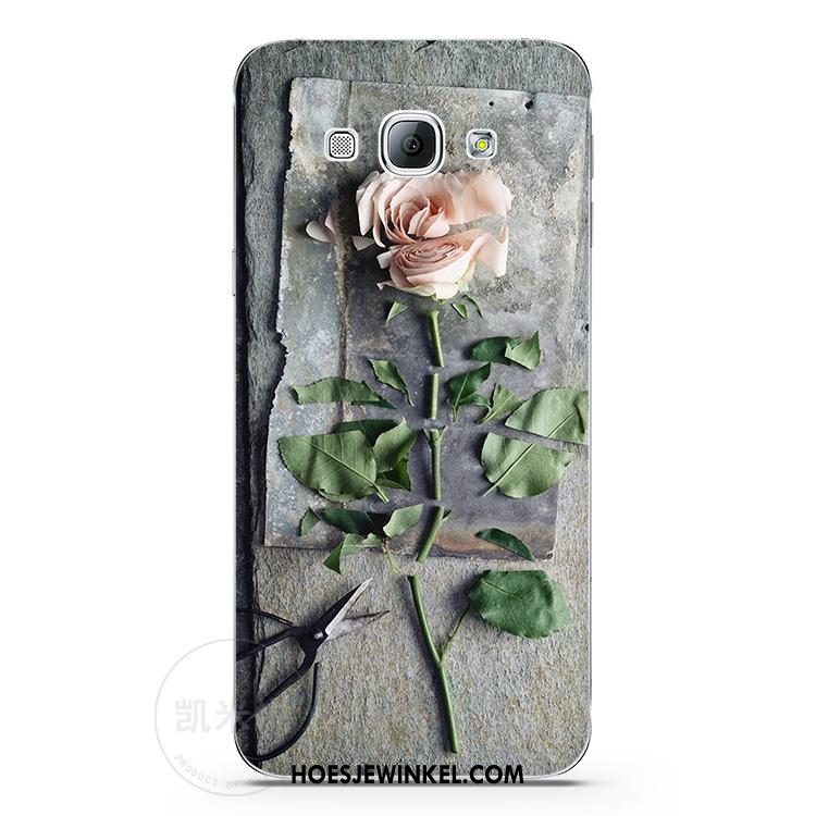 Samsung Galaxy A8 Hoesje Bloemen Scheppend Ster, Samsung Galaxy A8 Hoesje Anti-fall Comfortabele