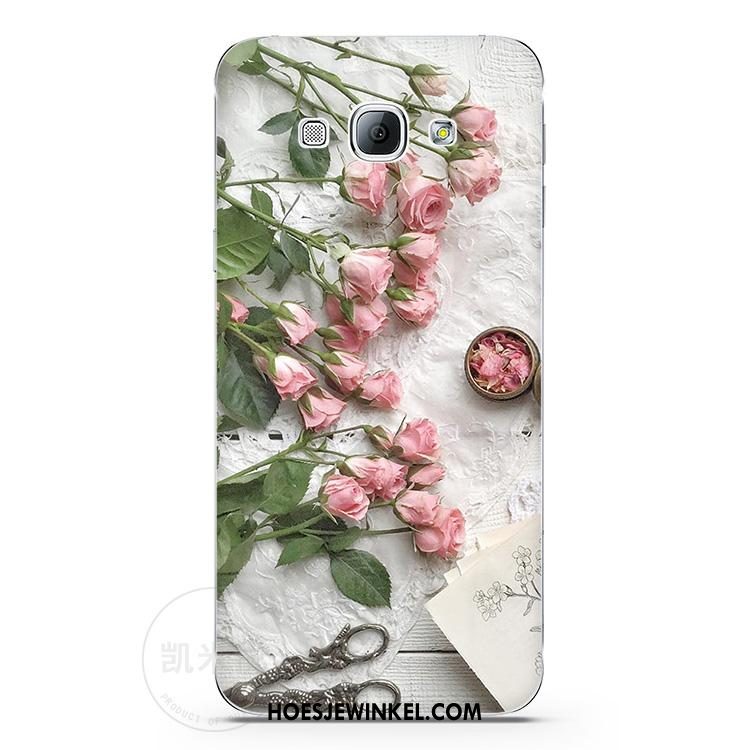 Samsung Galaxy A8 Hoesje Bloemen Scheppend Ster, Samsung Galaxy A8 Hoesje Anti-fall Comfortabele