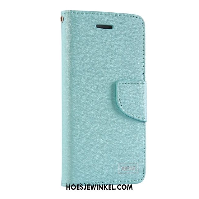 Samsung Galaxy A8 Hoesje Folio Leren Etui Hoes, Samsung Galaxy A8 Hoesje Groen Ster