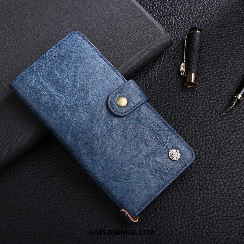 Samsung Galaxy A8 Hoesje Folio Mobiele Telefoon Leren Etui, Samsung Galaxy A8 Hoesje Ster Zacht