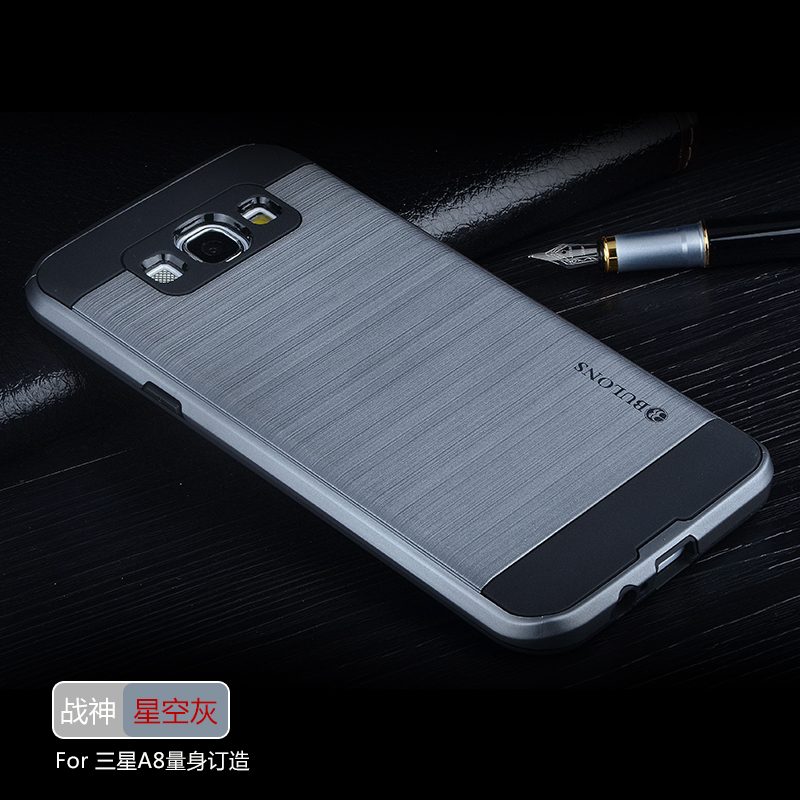 Samsung Galaxy A8 Hoesje Goud Anti-fall Trend, Samsung Galaxy A8 Hoesje Siliconen Hoes