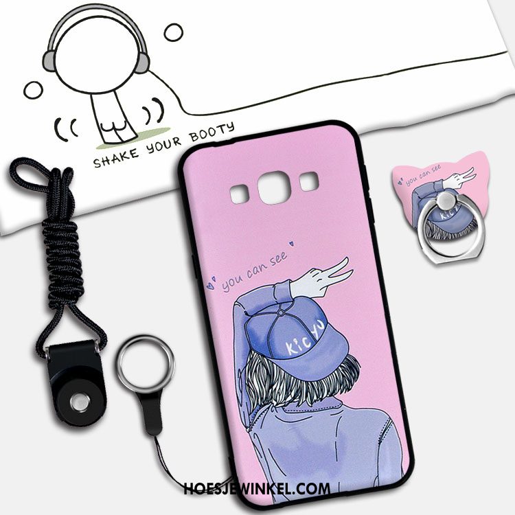 Samsung Galaxy A8 Hoesje Hanger Anti-fall Ster, Samsung Galaxy A8 Hoesje Bescherming Zacht