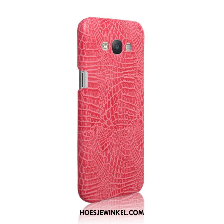 Samsung Galaxy A8 Hoesje Krokodillenleer Anti-fall Leren Etui, Samsung Galaxy A8 Hoesje Mobiele Telefoon Ster