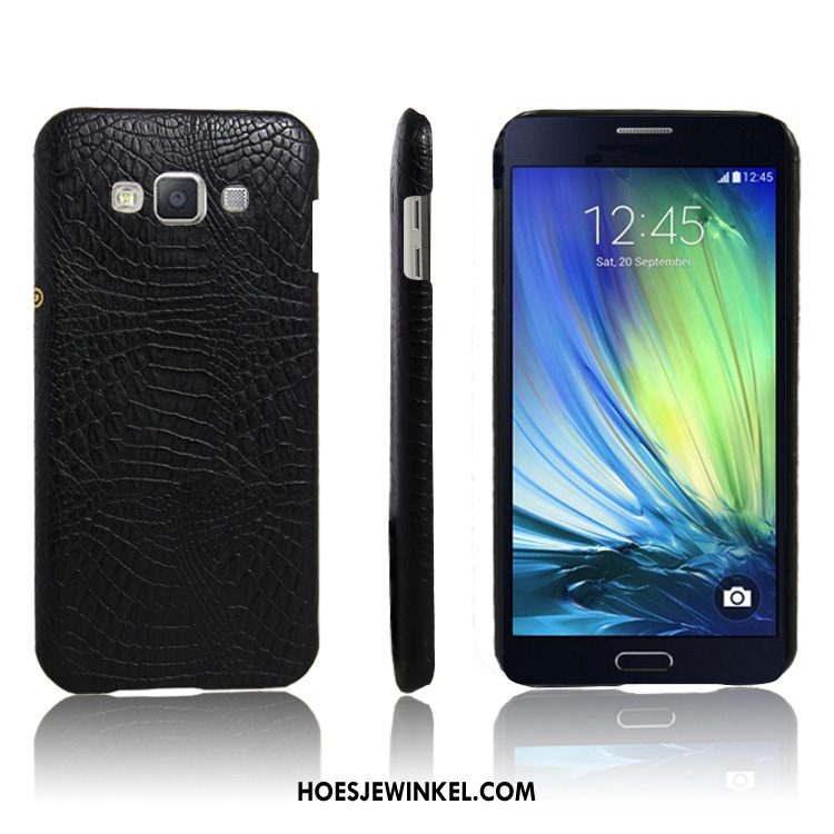 Samsung Galaxy A8 Hoesje Krokodillenleer Anti-fall Leren Etui, Samsung Galaxy A8 Hoesje Mobiele Telefoon Ster