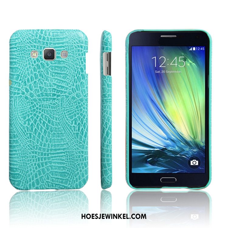 Samsung Galaxy A8 Hoesje Krokodillenleer Anti-fall Leren Etui, Samsung Galaxy A8 Hoesje Mobiele Telefoon Ster