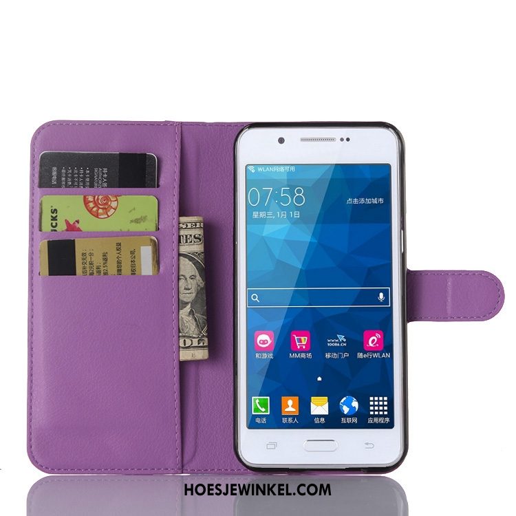 Samsung Galaxy A8 Hoesje Leren Etui All Inclusive Soort Aziatische Vrucht, Samsung Galaxy A8 Hoesje Mobiele Telefoon Anti-fall