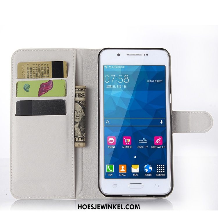 Samsung Galaxy A8 Hoesje Leren Etui All Inclusive Soort Aziatische Vrucht, Samsung Galaxy A8 Hoesje Mobiele Telefoon Anti-fall