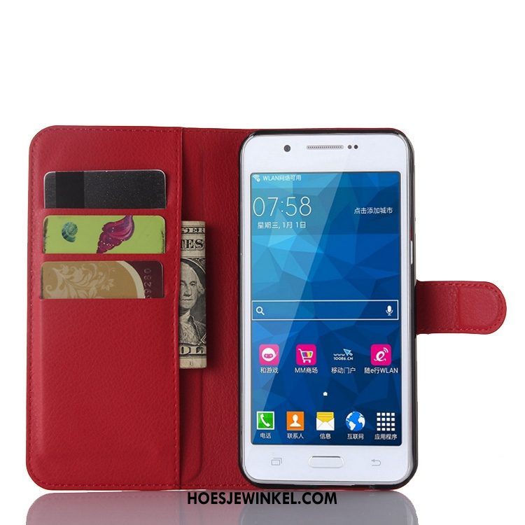 Samsung Galaxy A8 Hoesje Leren Etui All Inclusive Soort Aziatische Vrucht, Samsung Galaxy A8 Hoesje Mobiele Telefoon Anti-fall