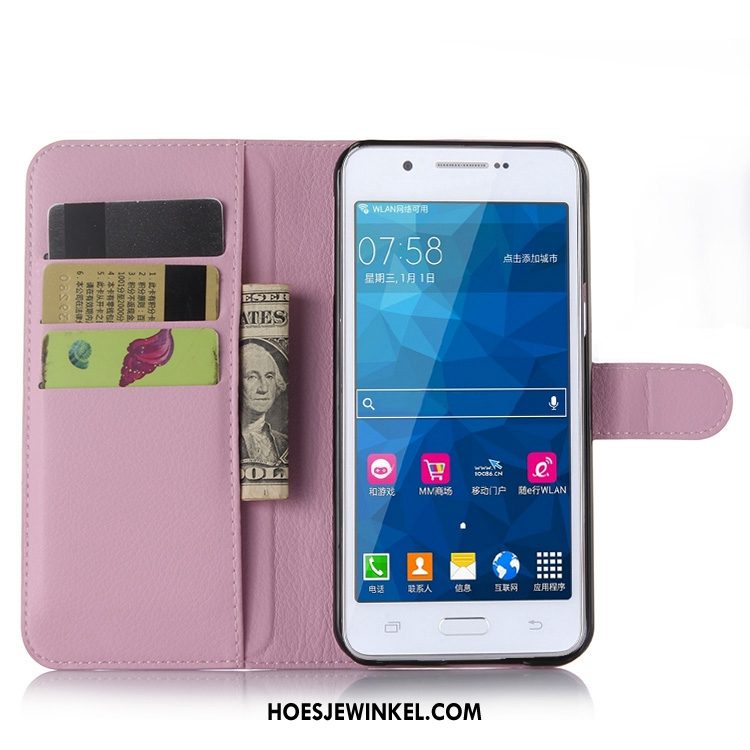 Samsung Galaxy A8 Hoesje Leren Etui All Inclusive Soort Aziatische Vrucht, Samsung Galaxy A8 Hoesje Mobiele Telefoon Anti-fall