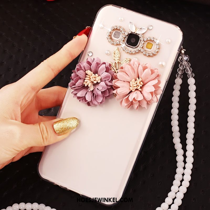 Samsung Galaxy A8 Hoesje Met Strass Mooie Hanger, Samsung Galaxy A8 Hoesje Hoes Anti-fall