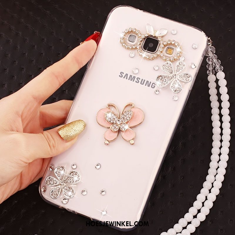 Samsung Galaxy A8 Hoesje Met Strass Mooie Hanger, Samsung Galaxy A8 Hoesje Hoes Anti-fall