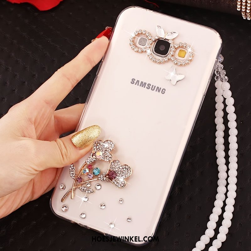 Samsung Galaxy A8 Hoesje Met Strass Mooie Hanger, Samsung Galaxy A8 Hoesje Hoes Anti-fall