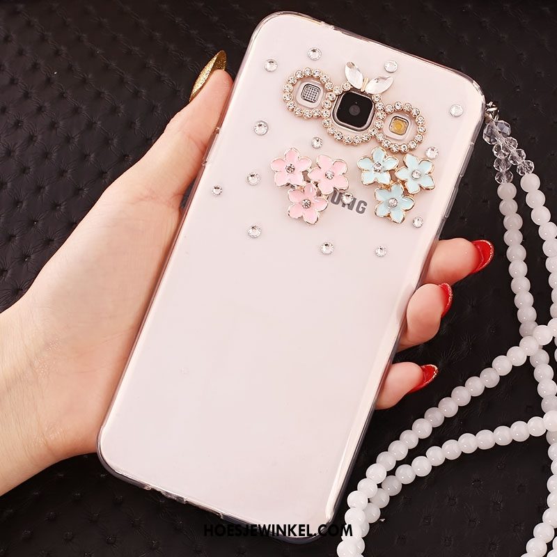 Samsung Galaxy A8 Hoesje Met Strass Mooie Hanger, Samsung Galaxy A8 Hoesje Hoes Anti-fall