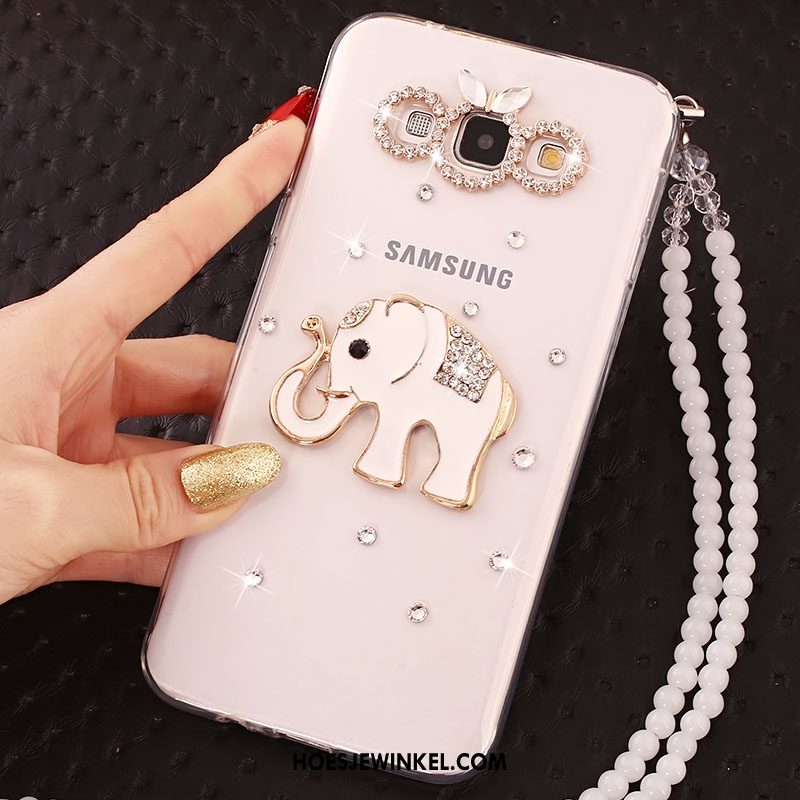 Samsung Galaxy A8 Hoesje Met Strass Mooie Hanger, Samsung Galaxy A8 Hoesje Hoes Anti-fall