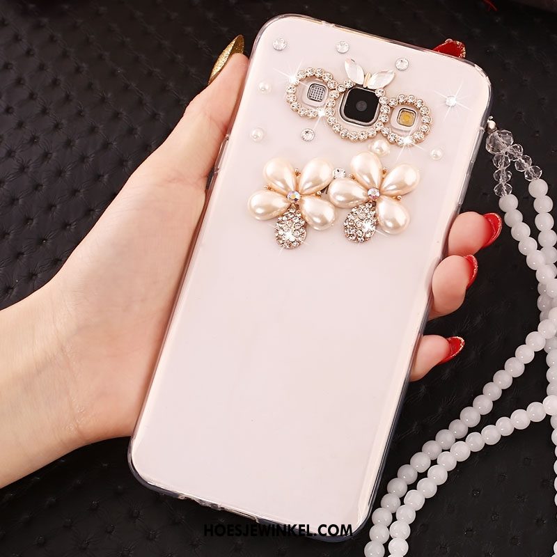 Samsung Galaxy A8 Hoesje Met Strass Mooie Hanger, Samsung Galaxy A8 Hoesje Hoes Anti-fall