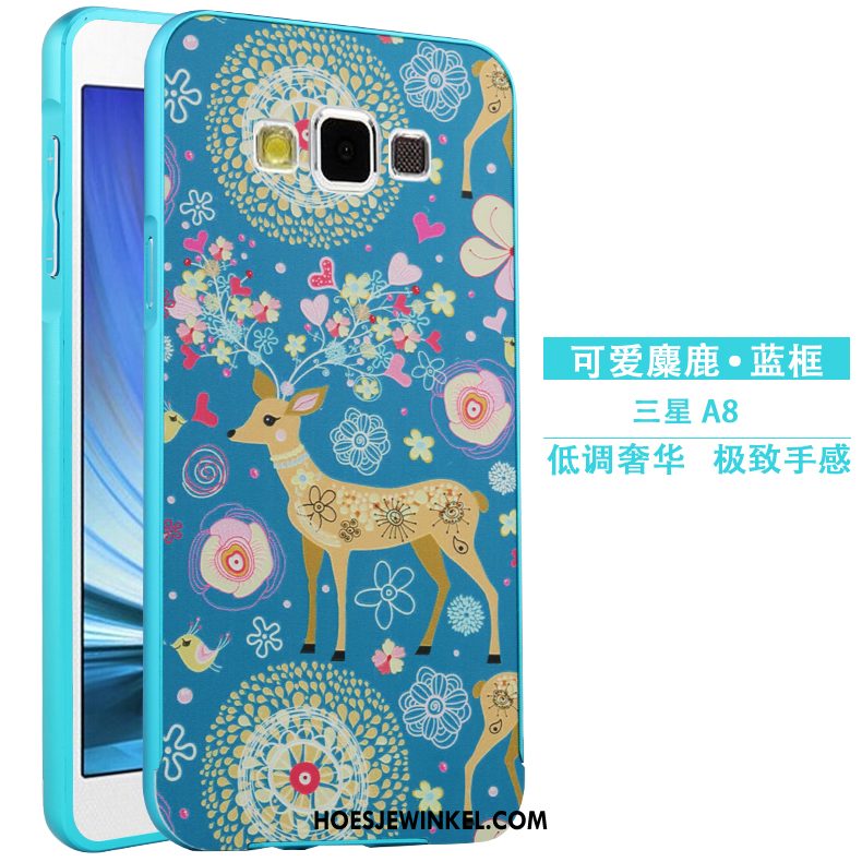 Samsung Galaxy A8 Hoesje Omlijsting Bescherming Hoes, Samsung Galaxy A8 Hoesje Spotprent Hard