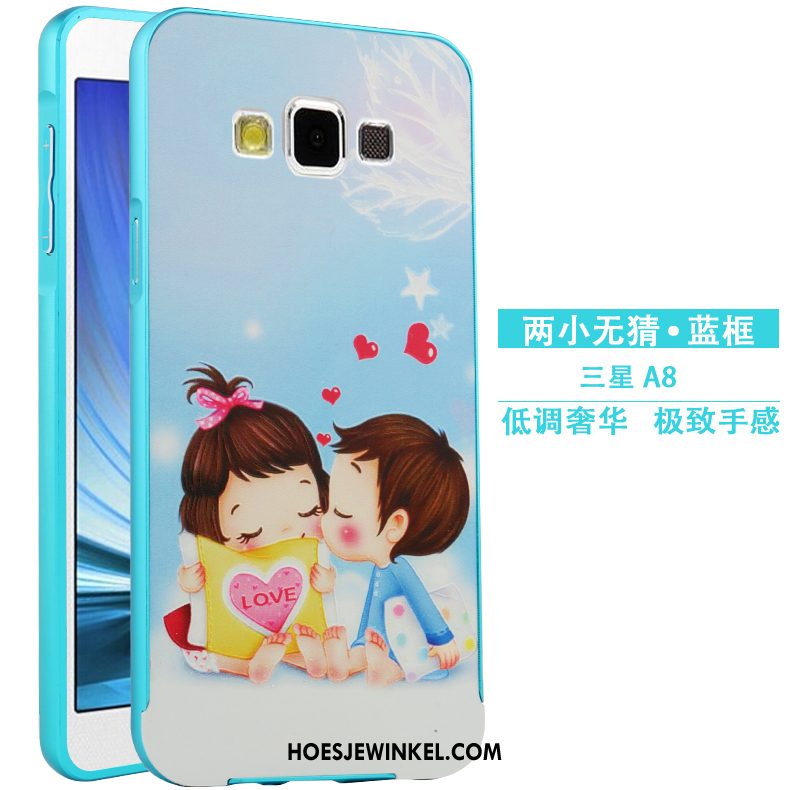 Samsung Galaxy A8 Hoesje Omlijsting Bescherming Hoes, Samsung Galaxy A8 Hoesje Spotprent Hard