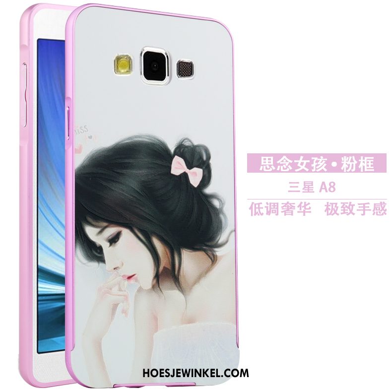Samsung Galaxy A8 Hoesje Omlijsting Bescherming Hoes, Samsung Galaxy A8 Hoesje Spotprent Hard