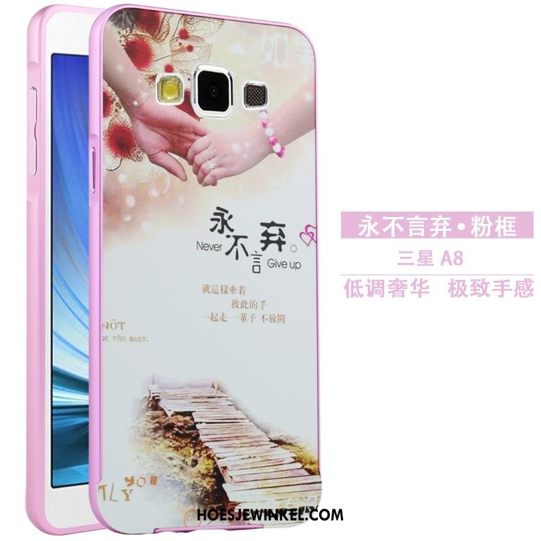 Samsung Galaxy A8 Hoesje Omlijsting Bescherming Hoes, Samsung Galaxy A8 Hoesje Spotprent Hard