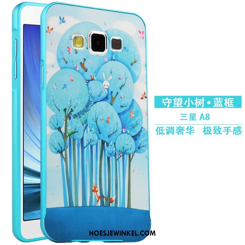 Samsung Galaxy A8 Hoesje Omlijsting Bescherming Hoes, Samsung Galaxy A8 Hoesje Spotprent Hard