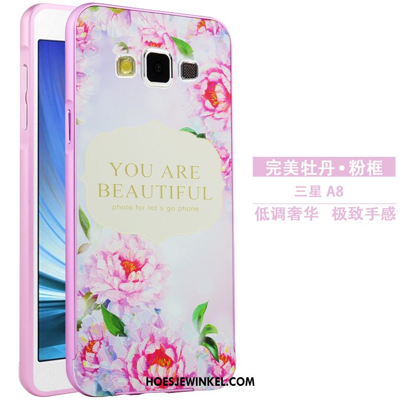 Samsung Galaxy A8 Hoesje Omlijsting Bescherming Hoes, Samsung Galaxy A8 Hoesje Spotprent Hard