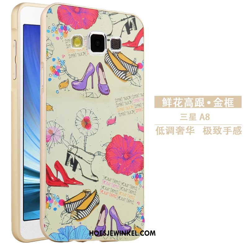 Samsung Galaxy A8 Hoesje Omlijsting Bescherming Hoes, Samsung Galaxy A8 Hoesje Spotprent Hard